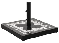 Parasole ogrodowe - Czarno-biała ceramiczna podstawa do parasola M1-H16 - miniaturka - grafika 1