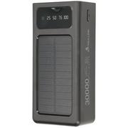 Powerbanki - Extralink Powerbank EPB-093 30000mAh Czarny Solarny - miniaturka - grafika 1