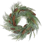 Ozdoby bożonarodzeniowe - Lumarko Wianek świąteczny ⌀ 34 cm zielony ASTURIA! - miniaturka - grafika 1