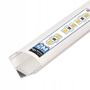 Profil Led narożny do Taśmy Led Z Kloszem 2m aluminiowy kątowy - Akcesoria do oświetlenia - miniaturka - grafika 1