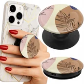 Uchwyty samochodowe do telefonów - Uchwyt do telefonu Popsocket na palce/stojak PROSTY ROŚLINNY MODNY WZÓR - miniaturka - grafika 1