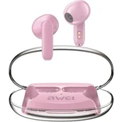 Słuchawki - Awei T85 ENC TWS różowe - miniaturka - grafika 1