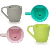 Kubki dla dzieci - Melii Silicone Bear Mug kubek Blue & Mint 2x145 ml - miniaturka - grafika 1