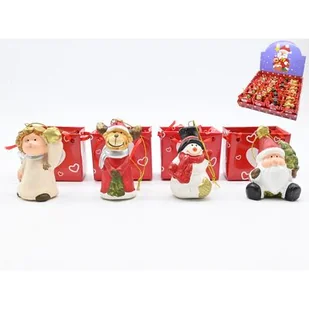 Zawieszka świąteczna 7 x 3 x 4 cm mix wzorów - Ozdoby bożonarodzeniowe - miniaturka - grafika 1