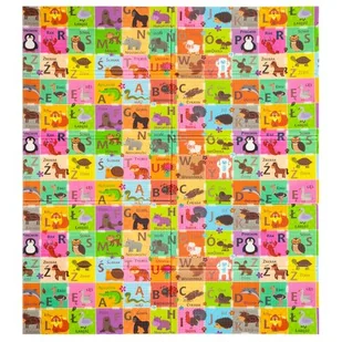 Mata edukacyjna HUMBI Polski alfabet wieś 180 x 200 x 1 cm 9020 | Bezpłatny transport - Maty edukacyjne - miniaturka - grafika 1