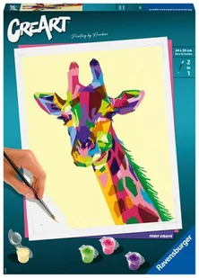 CreArt. Malowanie po numerach. Żyrafa - Zabawki kreatywne - miniaturka - grafika 1