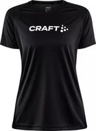 Koszulki i topy damskie - Damska koszulka Craft CORE UNIFY LOGO TEE W czarny rozmiar S - miniaturka - grafika 1