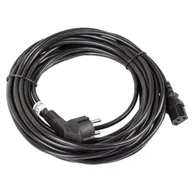 Kable komputerowe i do monitorów - LANBERG LANBERG Kabel zasilający CEE 7/7 IEC 320 C13 VDE 10M czarny (CA-C13C-11CC-0100-BK) - miniaturka - grafika 1