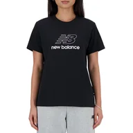 Koszulki sportowe damskie - Koszulka New Balance WT41816BK - czarna - miniaturka - grafika 1