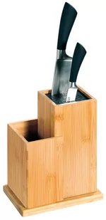 Kesper 58025 blok noży z bambusa, brązowa, 10 x 10 x 23 cm 58025 - Akcesoria do sztućców - miniaturka - grafika 1