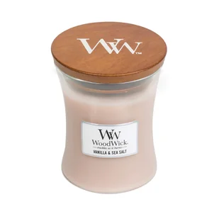 WoodWick Vanilla & Sea Salt Świeca średnia 0,65 kg 92191E - Świece - miniaturka - grafika 4
