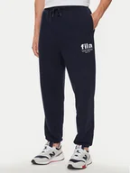 Spodnie sportowe męskie - Fila Spodnie dresowe FAM0647 Granatowy Regular Fit - miniaturka - grafika 1