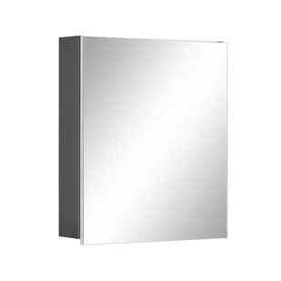 Szara ścienna szafka łazienkowa z lustrem Støraa Wisla, 60x70 cm - Szafki łazienkowe - miniaturka - grafika 1