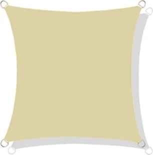 Żagiel Przeciwsłoneczny Ogrodowy Wodoodporny 5X5 M Ciemny Beżowy Zacieniacz - Parasole ogrodowe - miniaturka - grafika 1