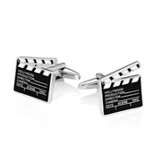 Spinki do mankietów i krawatów - Spinki do mankietów X2 Klaps filmowy - miniaturka - grafika 1