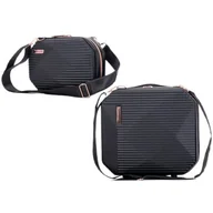 Walizki - Zestaw torebka i kosmetyczka SEMI LINE T5821-6 Czarny - miniaturka - grafika 1