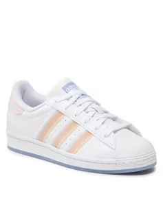 Półbuty damskie - adidas Buty Superstar J GY3362 Biały - grafika 1