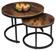 Ławy i stoliki kawowe - Zestaw stolików loftowych GALEN loft - miniaturka - grafika 1