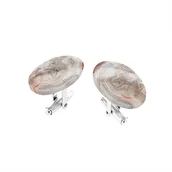 Spinki do mankietów i krawatów - Spinki do mankietów Agat Crazy Lace (S628) Srebro [925] - miniaturka - grafika 1