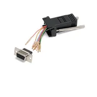 Adaptery i przejściówki - StarTech GC98FF DB-9 RJ-45 Czarny - miniaturka - grafika 1