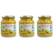 Warzywa w marynacie - Bio Kontynenty Kukurydza słodka w zalewie (słoik) Zestaw 3 x 340 g Bio - miniaturka - grafika 1