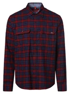 Koszule męskie - Finshley & Harding London Koszula męska Mężczyźni Comfort Fit Bawełna niebieski|czerwony|wyrazisty róż w kratkę, 35-36 - miniaturka - grafika 1