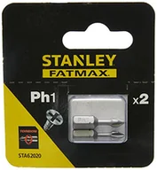 Akcesoria do elektronarzędzi - STANLEY Końcówki wkrętarskie 2szt - Philips Torsion PH1 STA62020-XJ - miniaturka - grafika 1