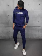 Dresy męskie - Dres męski granatowy Dstreet AX0695-L - miniaturka - grafika 1