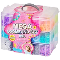 Zabawki kreatywne - ZESTAW GUMEK gumki kolorowe XXL robienia ozdób BRANSOLETEK loomband pudełko - miniaturka - grafika 1
