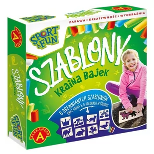 Alexander Sport &amp Fun Szablony drewniane kraina bajek - Zabawki kreatywne - miniaturka - grafika 1