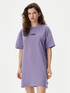 Vans Sukienka codzienna Center Vee VN0A4RU2 Fioletowy Oversize - Sukienki - miniaturka - grafika 1
