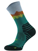Skarpetki męskie - Zaawansowane skarpety trekkingowe Falcon Trail 55% MERINO, całoroczne, chroniące przed otarciami - Petrolio 39-42 - miniaturka - grafika 1