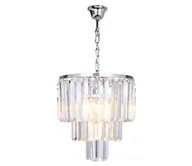 Lampy sufitowe - Brilagi - LED Żyrandol kryształowy na łańcuchu MOZART 4xE14/40W/230V chrom błyszczący - miniaturka - grafika 1