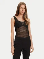 Koszulki i topy damskie - Guess Top W5YR29 Z37G0 Czarny Regular Fit - miniaturka - grafika 1