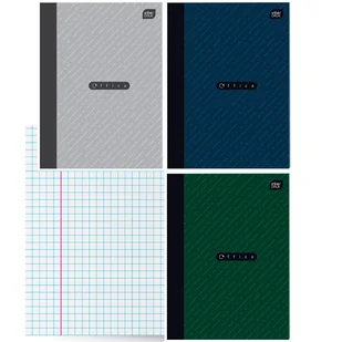3X Zeszyt A4, 60 Kartek, Kratka Z Marginesem, Office, Interdruk - Zeszyty szkolne - miniaturka - grafika 1