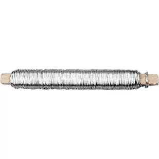 Drut florystyczny srebrny 0,6 mm 50 m - Dekoratorstwo - miniaturka - grafika 1