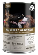 Mokra karma dla psów - PETREPUBLIC Kawałki z wątróbką i warzywami w sosie puszka dla psów 1250g - miniaturka - grafika 1