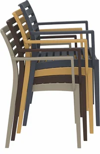 Meble ogrodowe Siesta Artemis Ares 140 cm Taupe 4+1 - Meble gastronomiczne - miniaturka - grafika 10