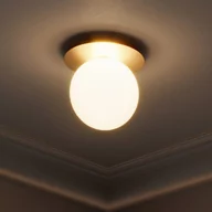 Lampy ścienne - Nuura Aps Nuura Liila 1 Medium kinkiet 1-pkt. złoty/biały - miniaturka - grafika 1