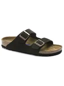 Klapki i japonki męskie - Birkenstock Skórzane klapki "Arizona" w kolorze brązowym - miniaturka - grafika 1