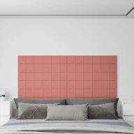 Dekoracje domu - Panele ścienne, 12 szt., różowe, 90x15 cm, aksamit, 1,62 m² - miniaturka - grafika 1