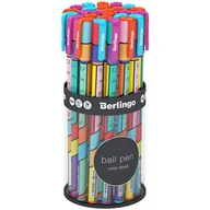 Długopisy - CDC, Długopis zamykany, 0.7 mm, niebieski, Berlingo, 999403 - miniaturka - grafika 1