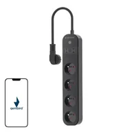 Listwy zasilające - Listwa GEMBIRD TSL-PS-F4U-02 (1.5 m) Czarny - miniaturka - grafika 1