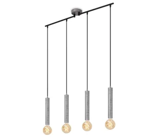 Briloner - Żyrandol na lince LONGA 4xE27/60W/230V srebrny - Lampy sufitowe - miniaturka - grafika 1