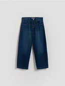 Spodnie i spodenki dla chłopców - Reserved - Jeansy straight - granatowy - miniaturka - grafika 1