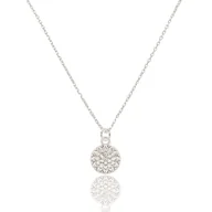 Naszyjniki - Naszyjnik srebrny z kwiatkiem 45 CM - miniaturka - grafika 1