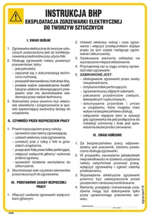 IAD05 INSTRUKCJA EKSPLOATACJI ZGRZEWARKI ELEKTRYCZNEJ DO TWORZYW SZTUCZNYCH, FN - FOLIA SAMOPRZYLEPNA; (245X350MM) - Instrukcje stanowiskowe BHP - miniaturka - grafika 1