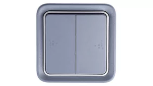 Legrand 069715 PLEXO Łącznik schodowy podwójny SZARY komplet 10AX-250V~ - Wyłączniki światła i elektryczne - miniaturka - grafika 1