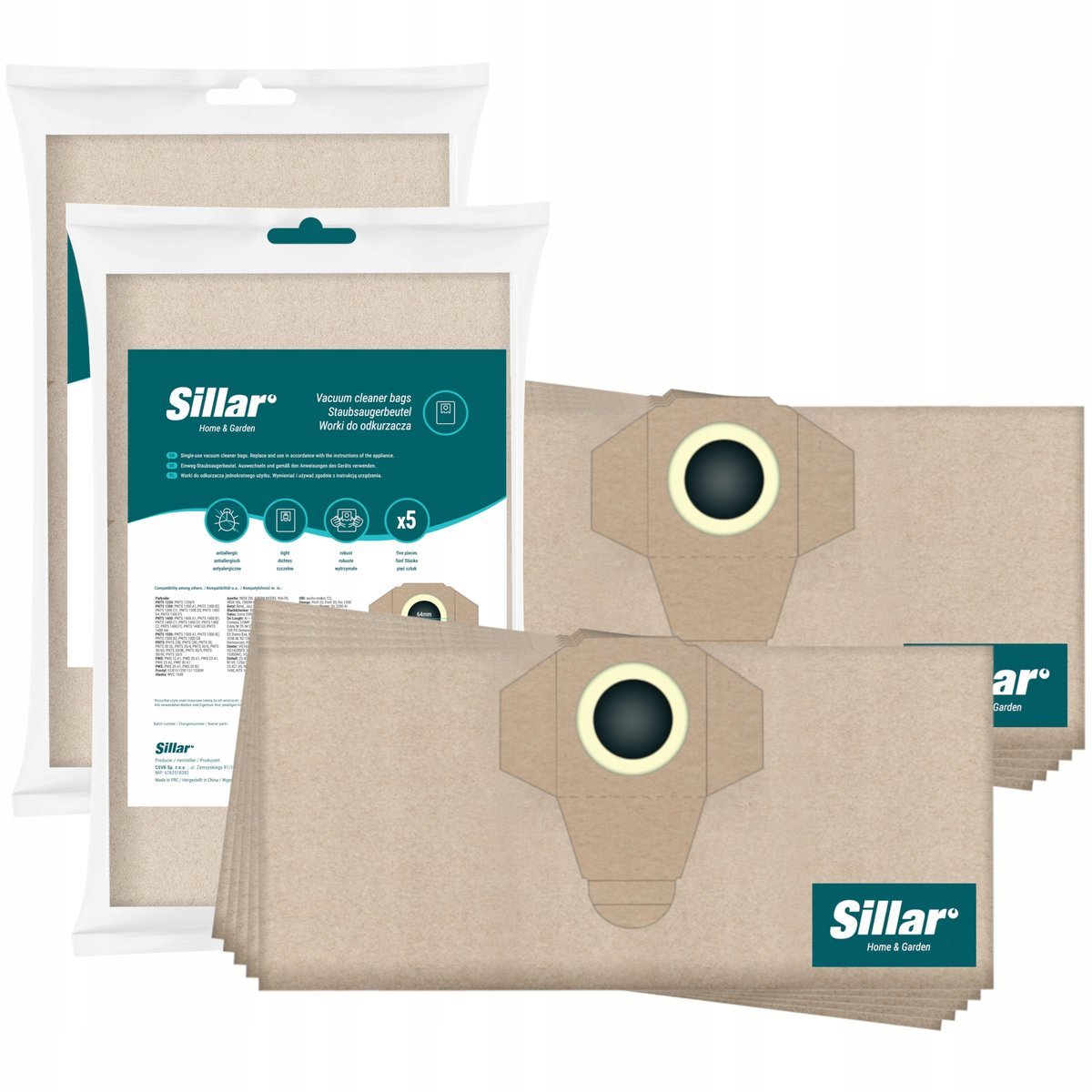 Worki do odkurzacza Parkside PWD PNTS 1300 1400 PWS PWD20 A1 PWD12 A1 10szt