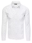 Koszule męskie - Koszula męska biała Dstreet DX2462 - miniaturka - grafika 1